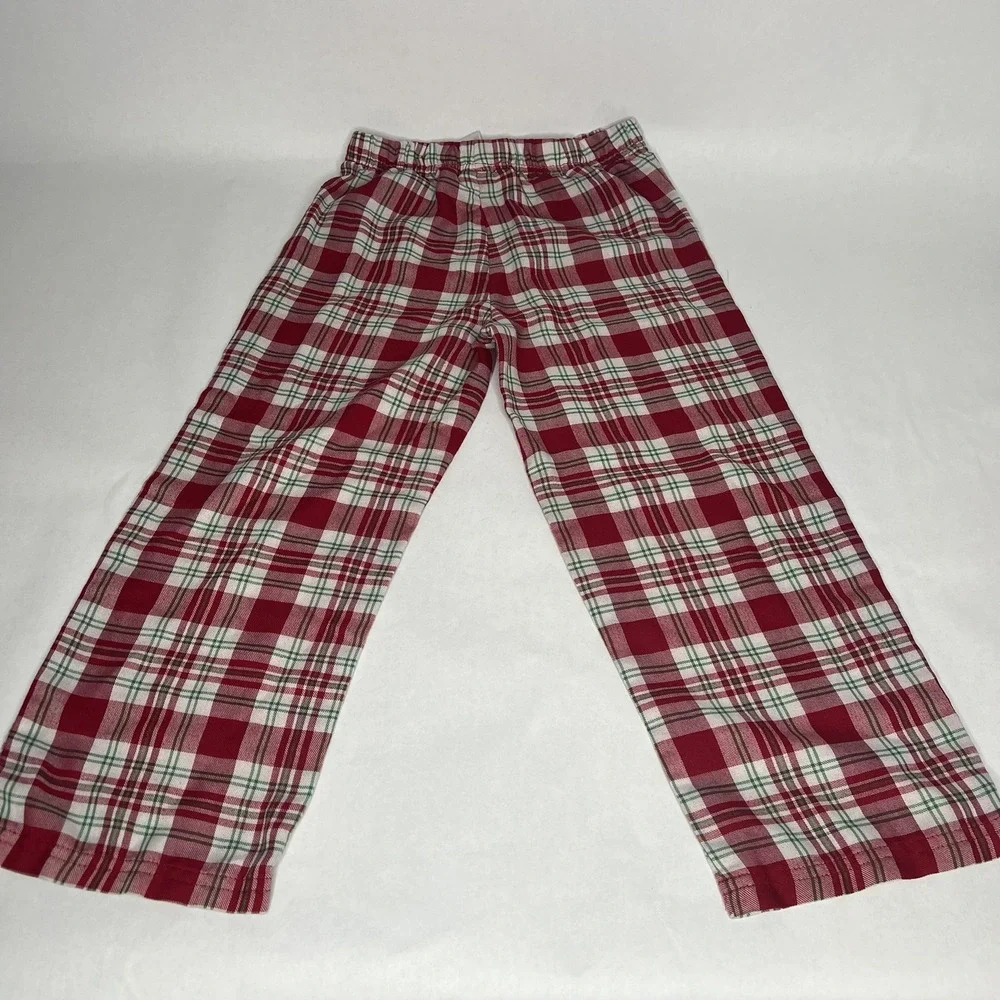 Small 5 6 Gymboree Christmas Plaid Boys Girls Pajama Holiday Matching Red‎ White